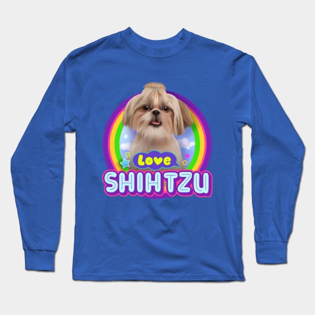 Shih Tzu Long Sleeve T-Shirt by Puppy & cute